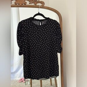 Polka dot blouse